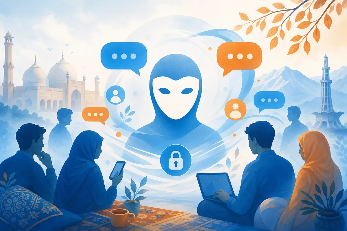 Benefits of anonymous chat illustration